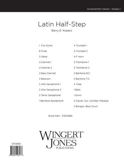 Kopetz, B E: Latin Half Step - Full Score