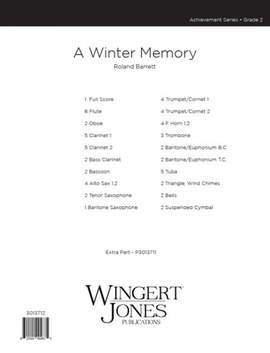 Barrett, R: A Winter Memory - Full Score