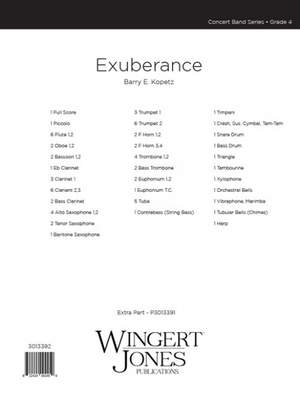 Kopetz, B E: Exuberance - Full Score
