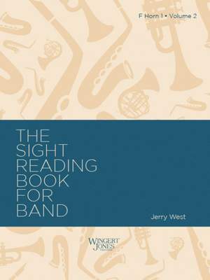 West, J A: Sight Reading Book For Band, Vol 2 - F Horn 1