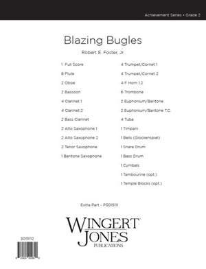 Foster Jr, R E: Blazing Bugles - Full Score