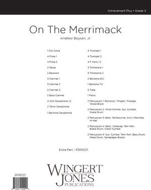 Boysen, J A: On The Merrimack - Full Score