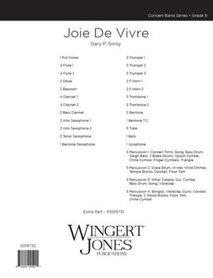 Gilroy, G P: Joie De Vivre - Full Score