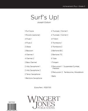 Eidson, J: Surf's Up! - Full Score