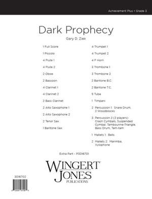 Ziek, G: Dark Prophecy - Full Score