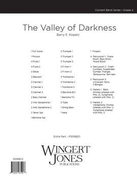 Kopetz, B E: The Valley of Darkness - Full Score