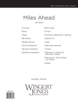 Taylor, J: Miles Ahead - Full Score