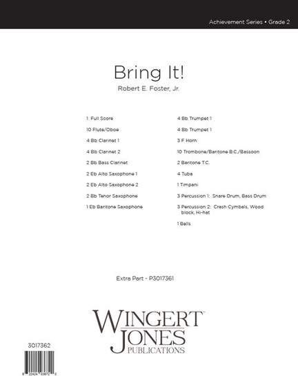 Foster Jr, R E: Bring It! - Full Score