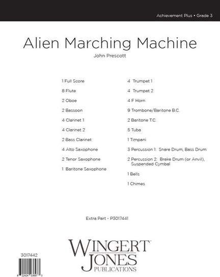 Prescott, J: Alien Marching Machine - Full Score