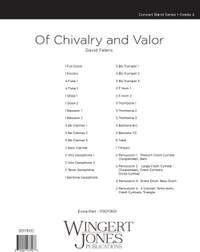Faleris, D: Of Chivalry and Valor - Full Score