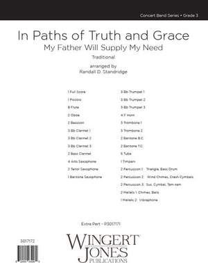 Standridge, R: In Paths of Truth and Grace - Full Score