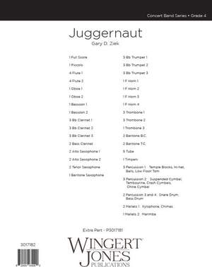 Ziek, G: Juggernaut - Full Score