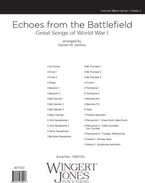 Jenkins, D W: Echoes from the Battlefield - Full Score