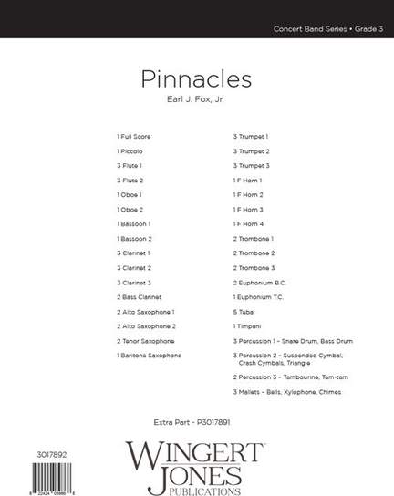 Fox Jr., E J: Pinnacles - Full Score