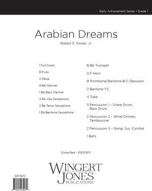 Foster Jr, R E: Arabian Dreams - Full Score