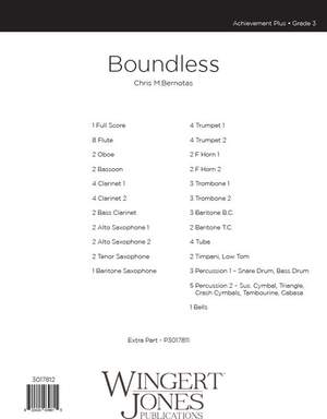 Bernotas, C: Boundless - Full Score