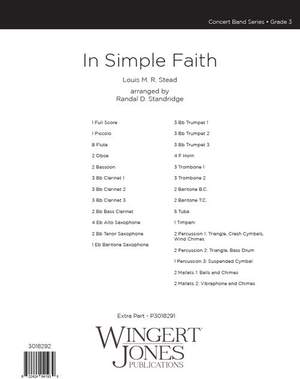 Kirkpatrick, W J: In Simple Faith - Full Score