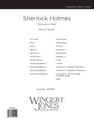 Kopetz, B E: Sherlock Holmes - Full Score
