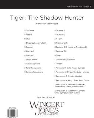 Standridge, R: Tiger: The Shadow Hunter - Full Score
