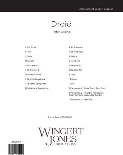Sciaino, P: Droid - Full Score