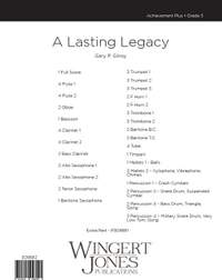 Gilroy, G P: A Lasting Legacy - Full Score