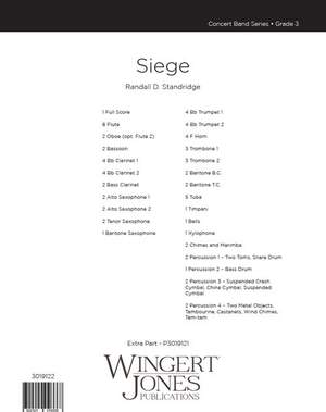 Standridge, R: Siege - Full Score