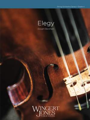 Beckham, D: Elegy