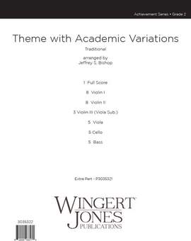Bishop, J S: Theme With Academic Variations
