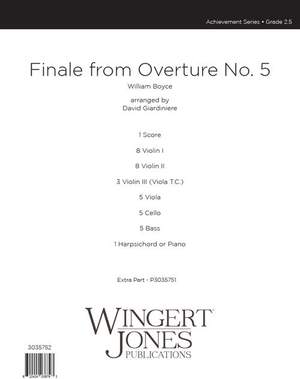 Boyce, W: Finale from Overture No.5
