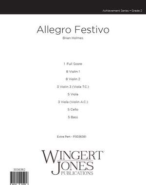 Holmes, B: Allegro Festivo