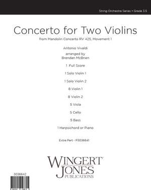 Vivaldi, A: Concerto for Two Violins