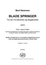 Bent Sørensen: Blade Springer (full score) Product Image