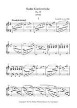 Leopold van der Pals: Six Piano Pieces, Op. 50 Product Image