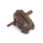Percussion Plus Honestly Made Large brown frog guiro with scraper Product Image
