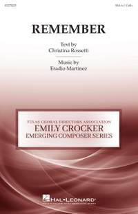 Christina Rossetti_Eradio Martinez: Remember