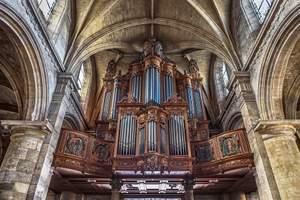 Cathedral Organ Greeting Card