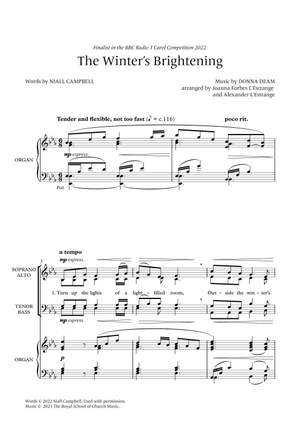 Deam: The Winter's Brightening SATB & Organ