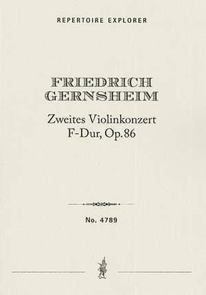 Gernsheim: Violin Concerto No. 2 in F major, Op. 86