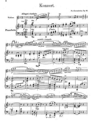 Gernsheim: Violin Concerto No. 2 in F major Op. 86