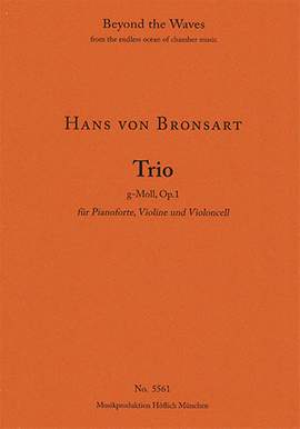 Bronsart: Trio for pianoforte, violin and violoncello in G minor, Op. 1