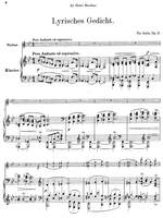 Aulin: Lyrisches Gedicht, lyrical poem for violin and piano Op. 21 Product Image