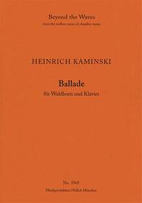Kaminski: Ballade for French Horn and Piano (Piano performance score & part)
