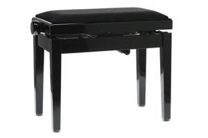 GEWA Piano bench Deluxe Autolift Black highgloss