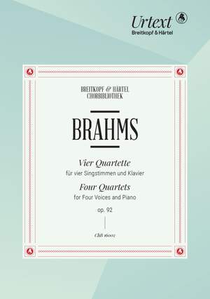 Brahms, J: 4 Quartets op. 92