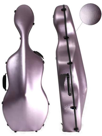 Young PC Cello Case 4/4 Brushed Lilac With Wheels