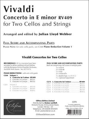 Vivaldi: Concerto in E minor, RV409