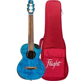 Comet Tenor All Solid Electro Ukulele - Blue