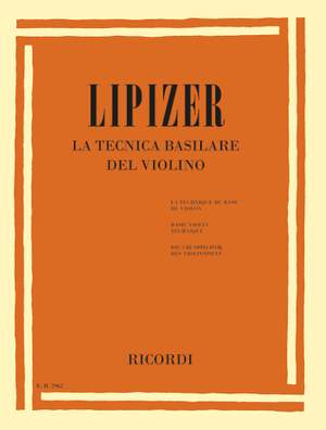 R. Lipizer: La tecnica basilare del violino