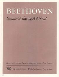 Beethoven, L v: Sonate G-Dur op. 49 Nr. 2