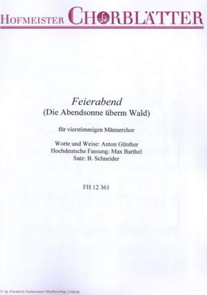 Günther, A: Feierabend